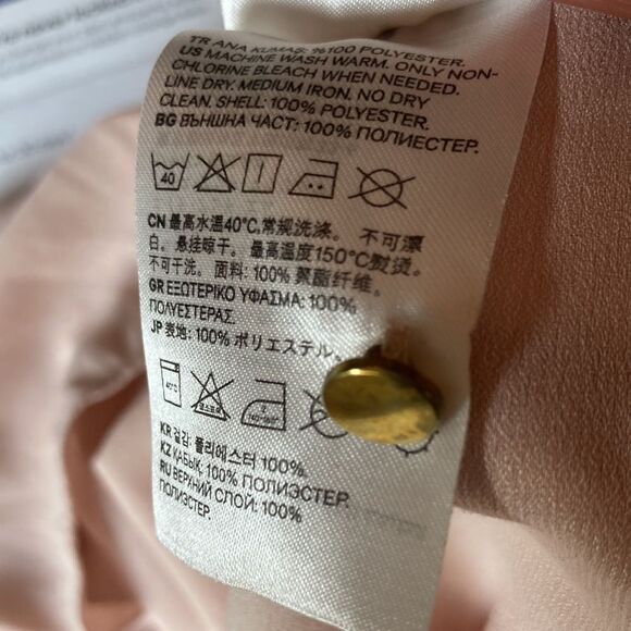 H & M Bohemian Long Sleeve Blouse Size 6 - Picture 11 of 11